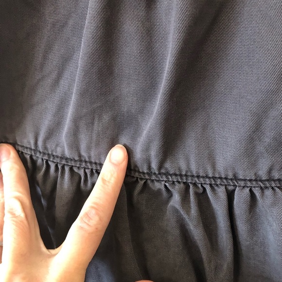 Anthropologie Jenee Tiered Tunic Mini Dress in Gray - Size Medium - Picture 9 of 9